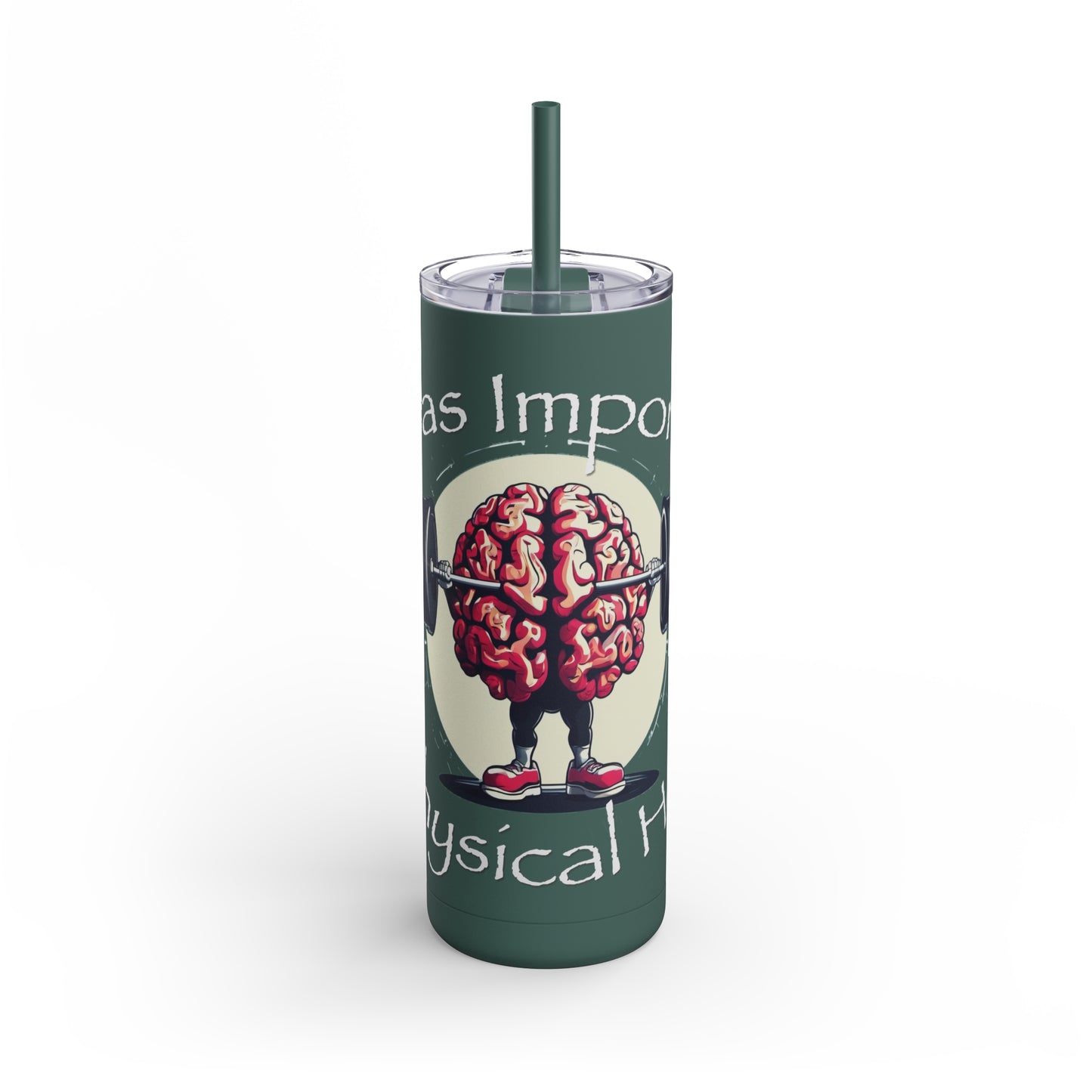 Mental Health Muscle Skinny Matte Tumbler, 20oz