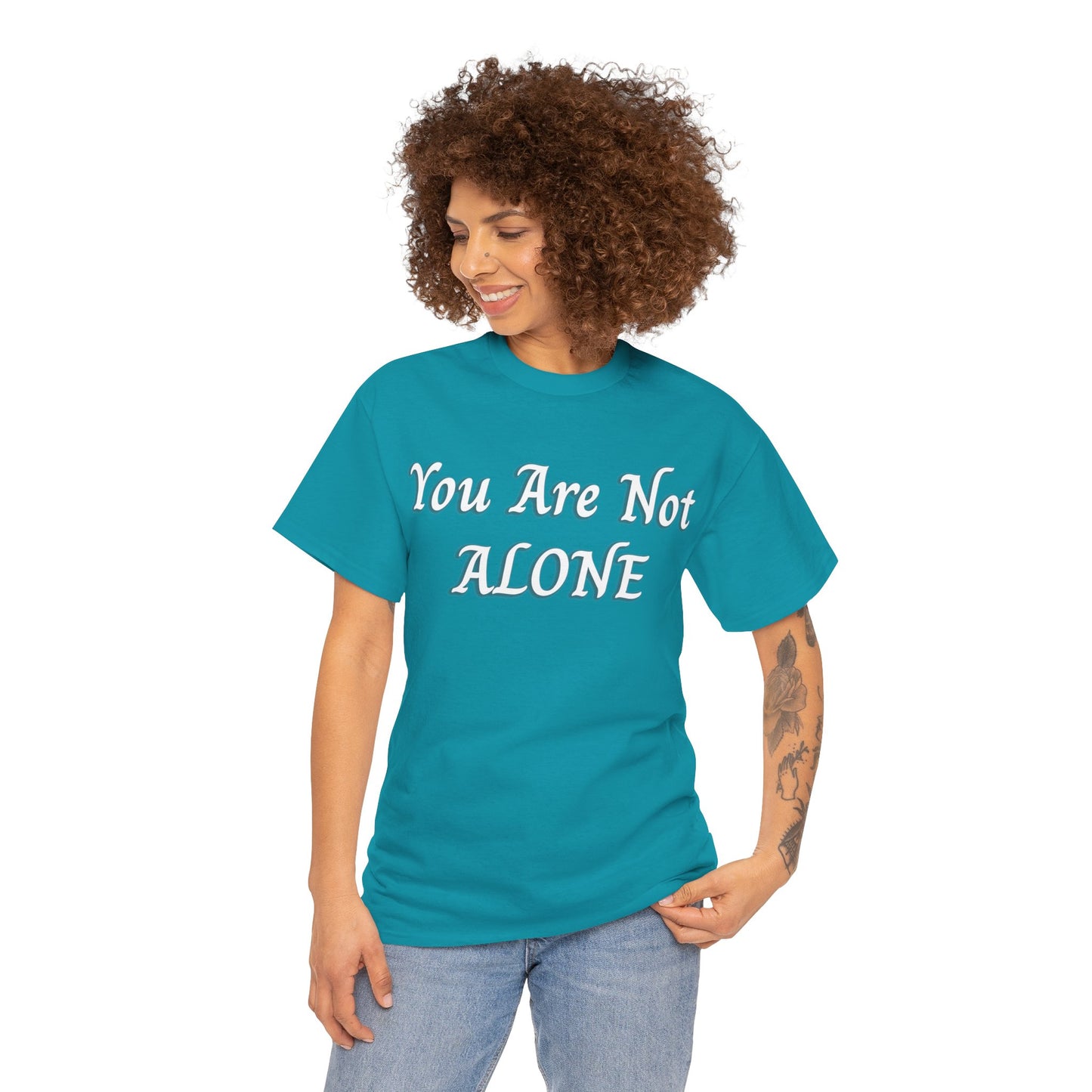 You Are Not Alone Unisex Heavy Cotton Tee