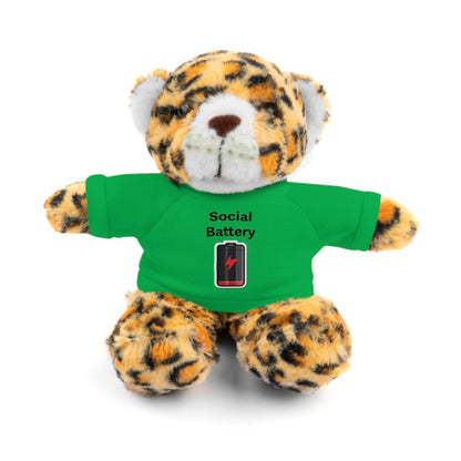 Social Battery Low Stuffed Animals with Tee