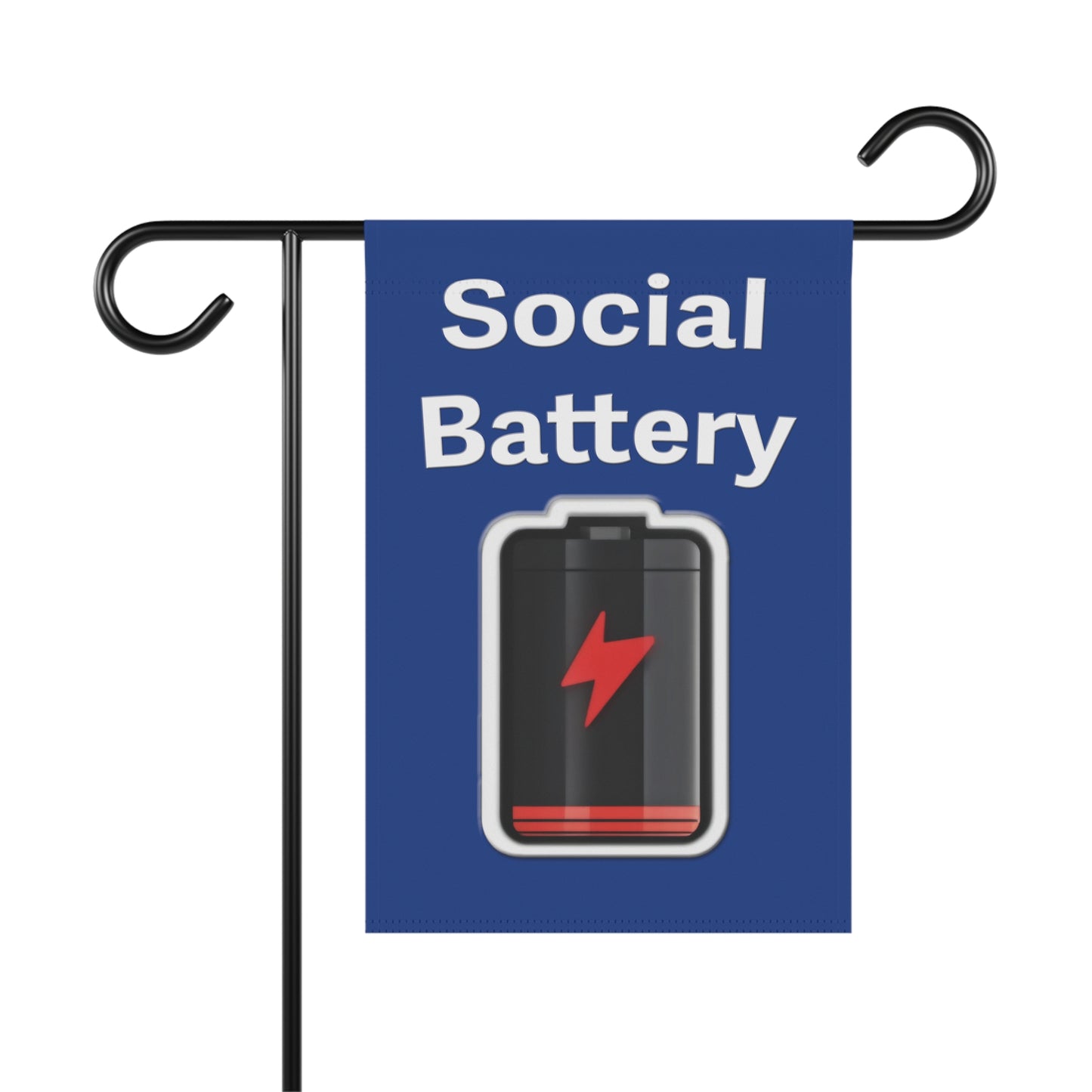 Social Battery Low Garden & House Banner