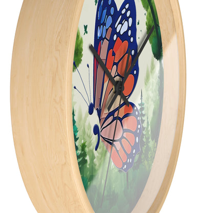 Semi-Colon Butterfly Wall Clock