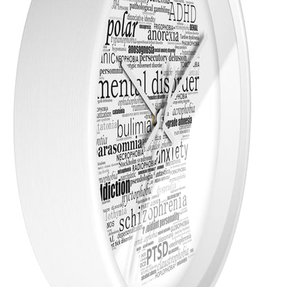 Mental Disorder Silhouette Wall Clock