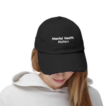 Mental Health Matters Unisex Distressed Cap