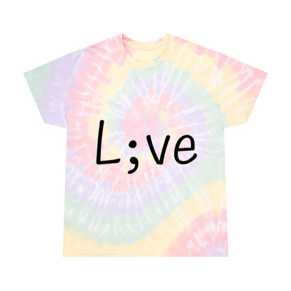 Semi-Colon L;ve Tie-Dye Tee, Spiral