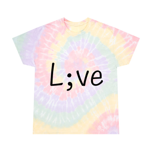 Semi-Colon L;ve Tie-Dye Tee, Spiral