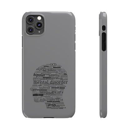 Mental Disorder Silhouette Slim Phone Cases