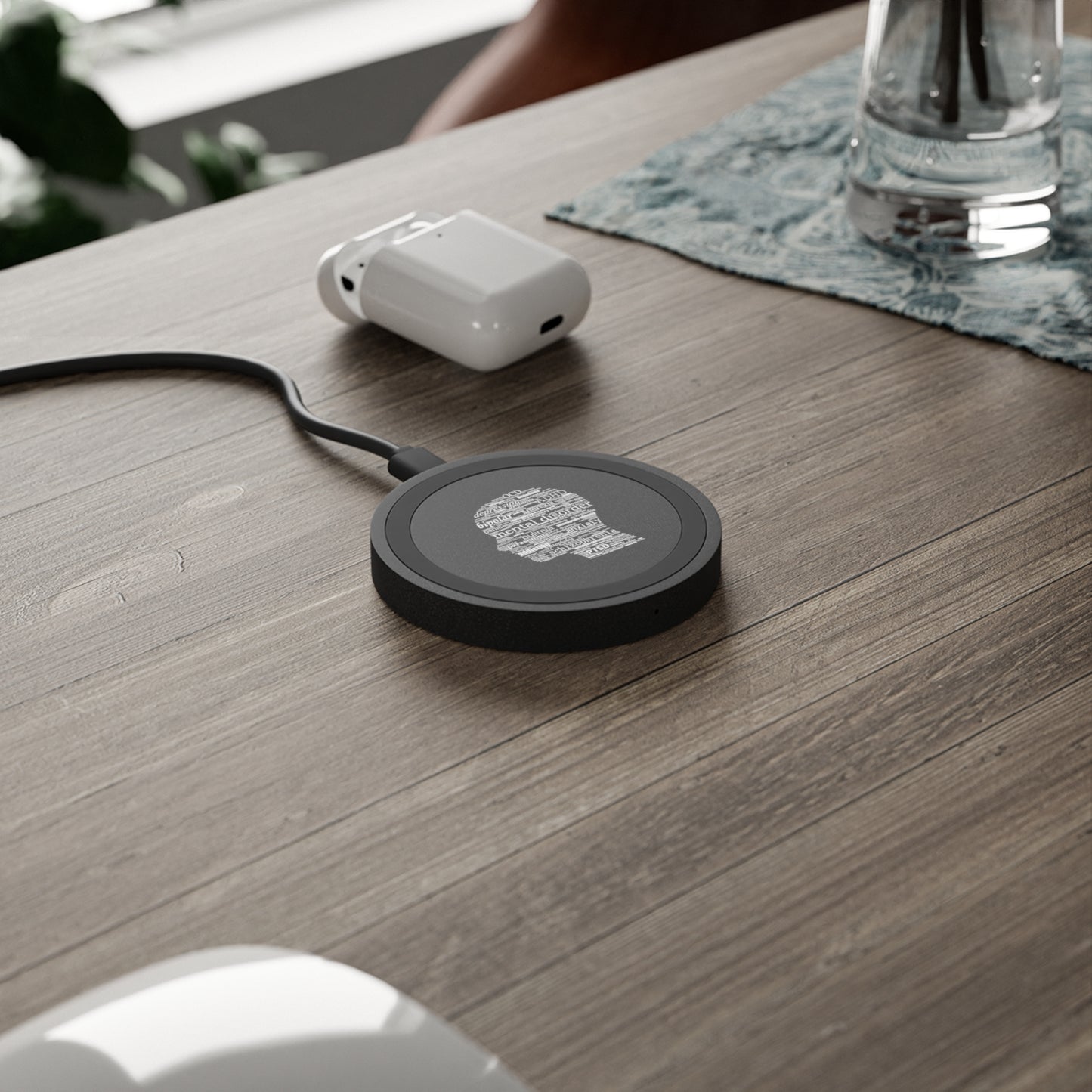 Mental Disorder Silhouette Wireless Charging Pad