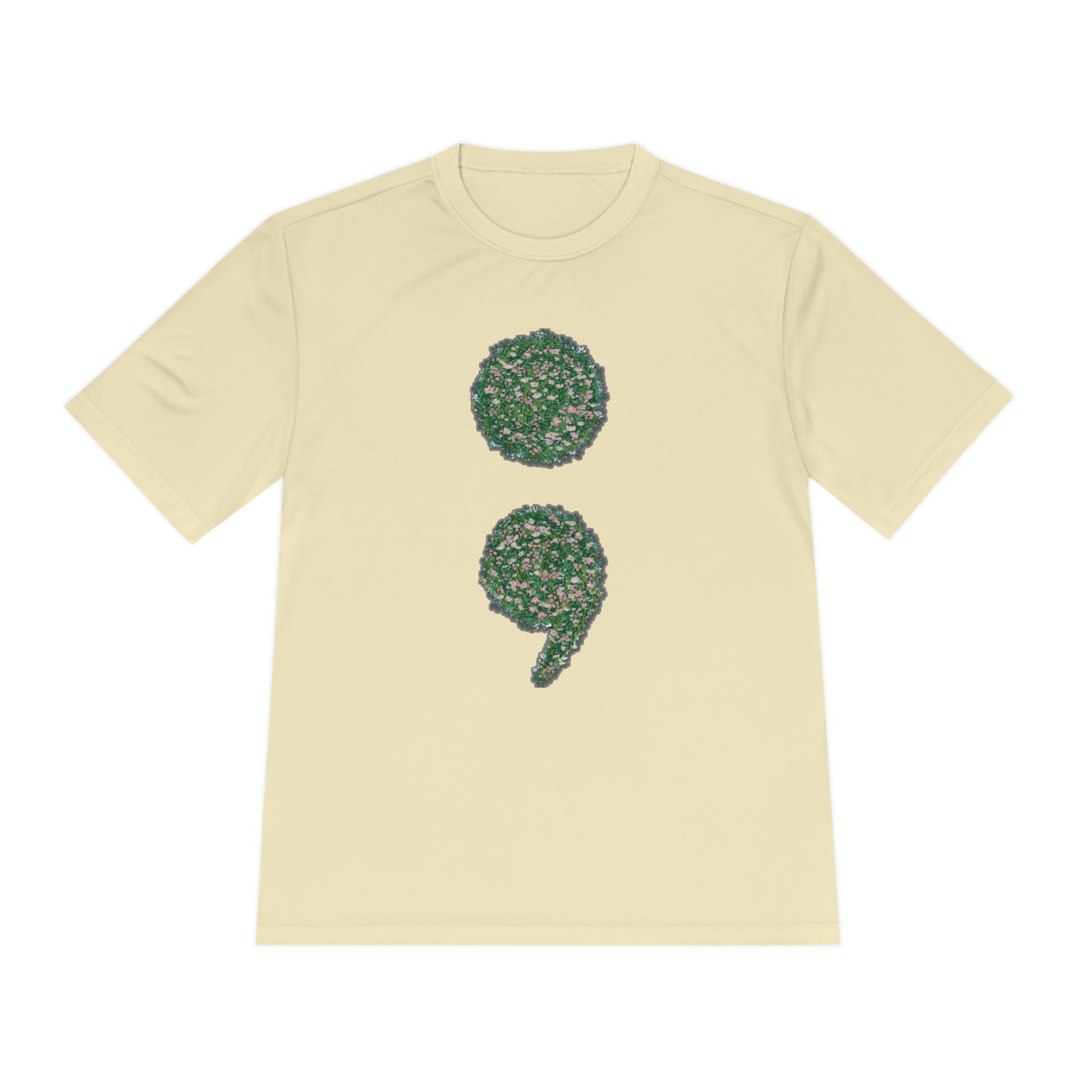 Flowers Semi-Colon Moisture Wicking Tee