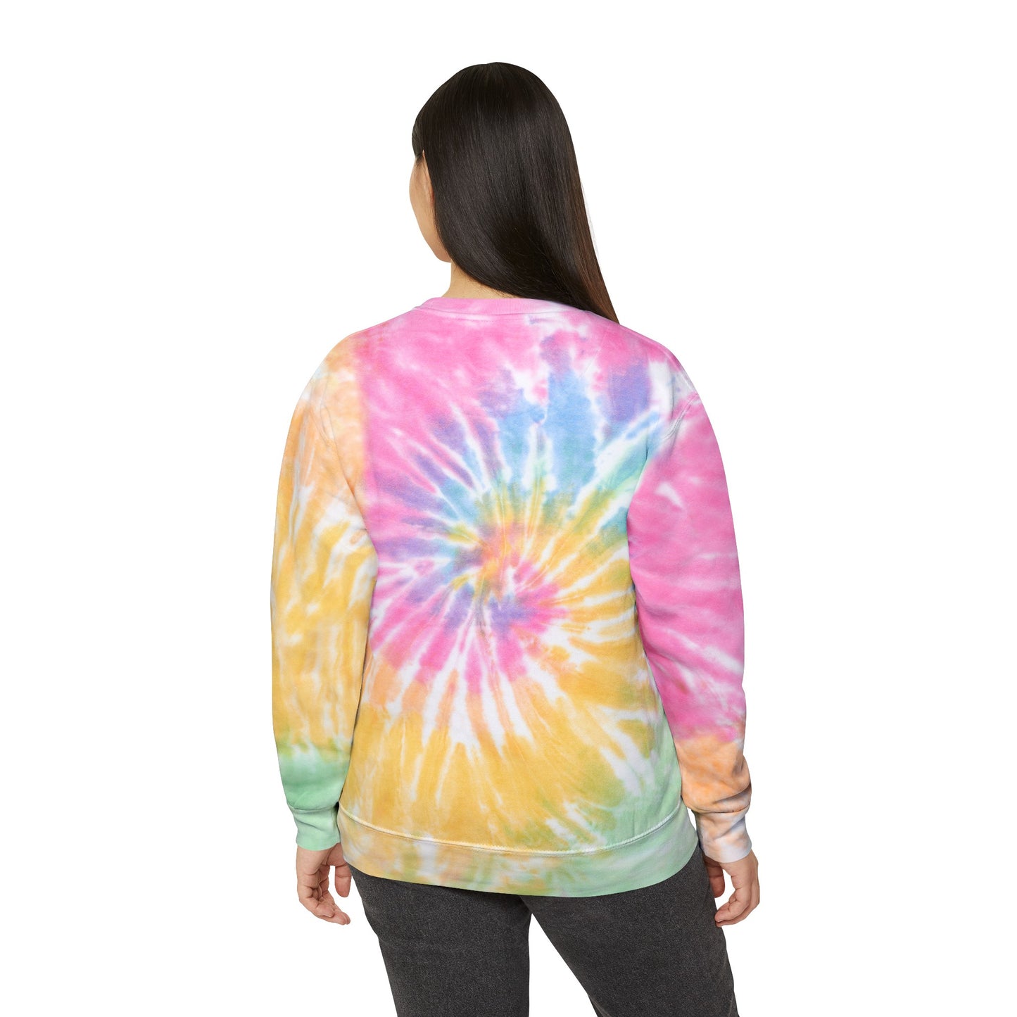 Social Battery Low Unisex Tie-Dye Sweatshirt