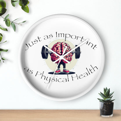 Mental Health Muscle Wall Clock