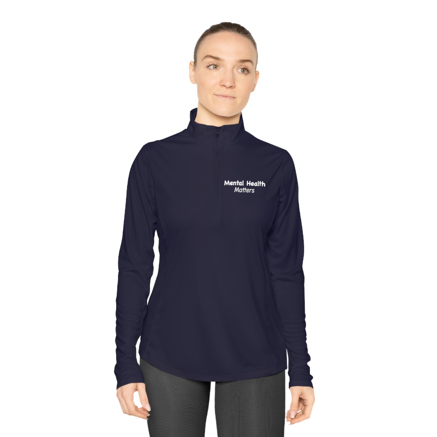 Mental Health Matters Ladies Quarter-Zip Pullover