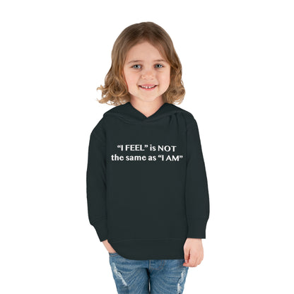 I Feel is Not the same as I Am Toddler Pullover Fleece Hoodie