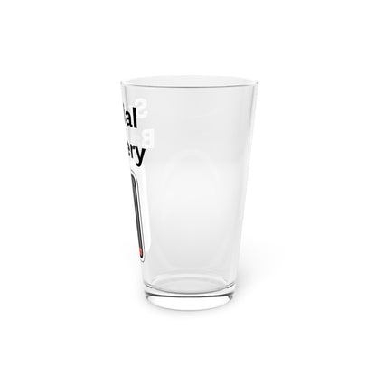 Social Battery Low 16oz Pint Glass