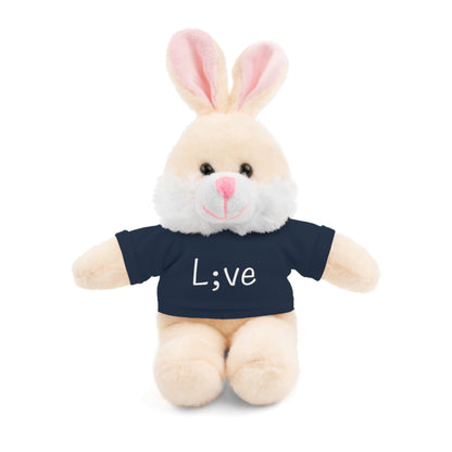 Semi-Colon L;ve Stuffed Animals with Tee