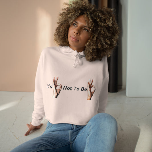 It's OK Not To Be OK Hands Crop Hoodie