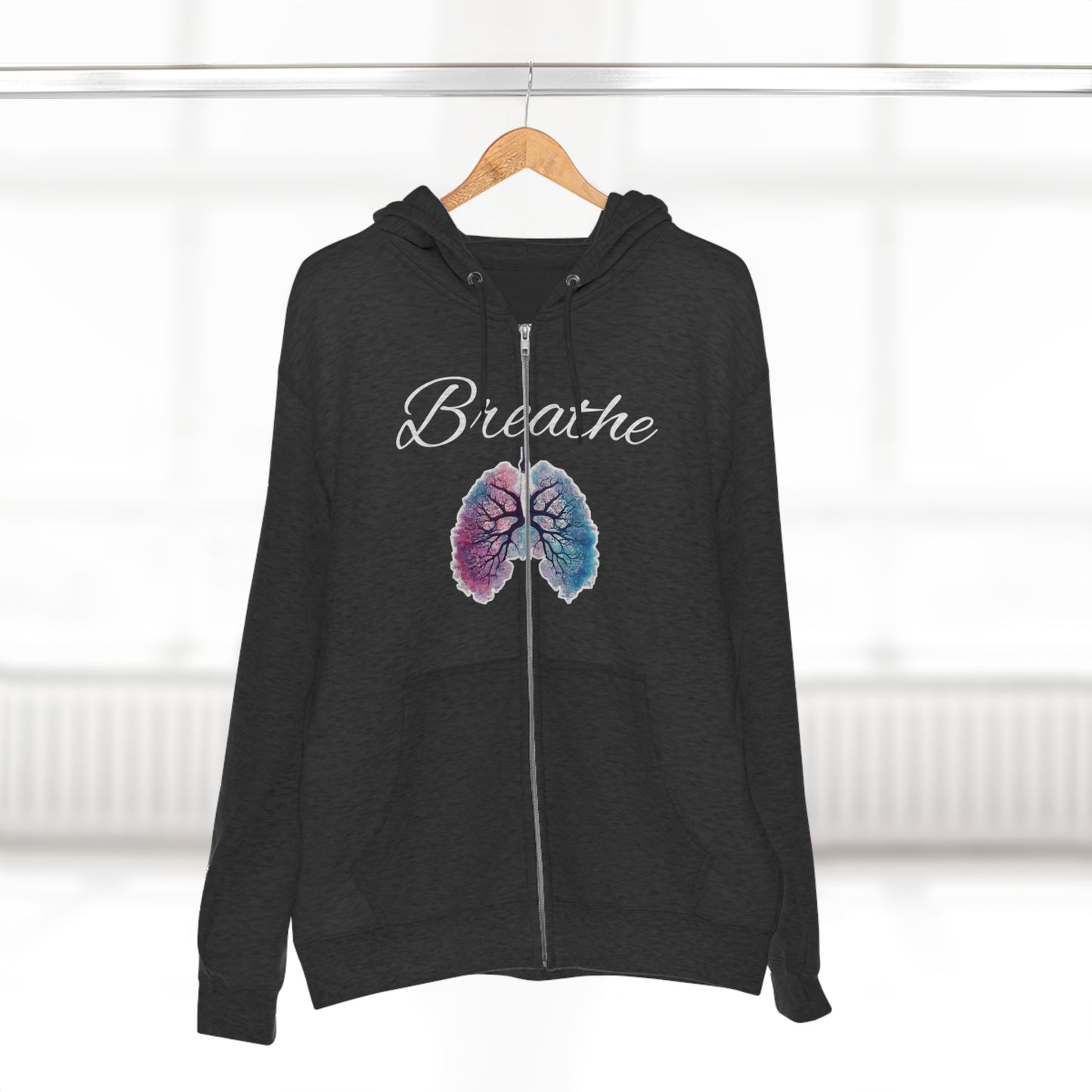 Breathe Unisex Zip Hoodie