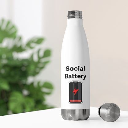 Social Battery Low 20oz Insulated Bottle