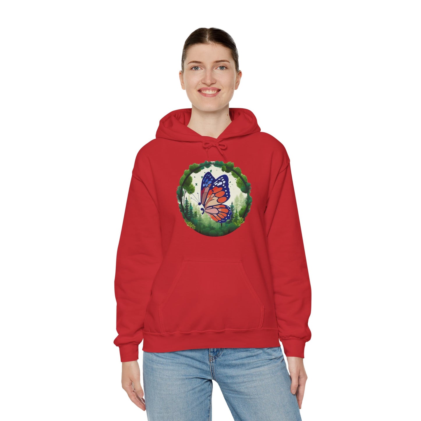 Semi-Colon Butterfly Heavy Blend™ Hooded Sweatshirt