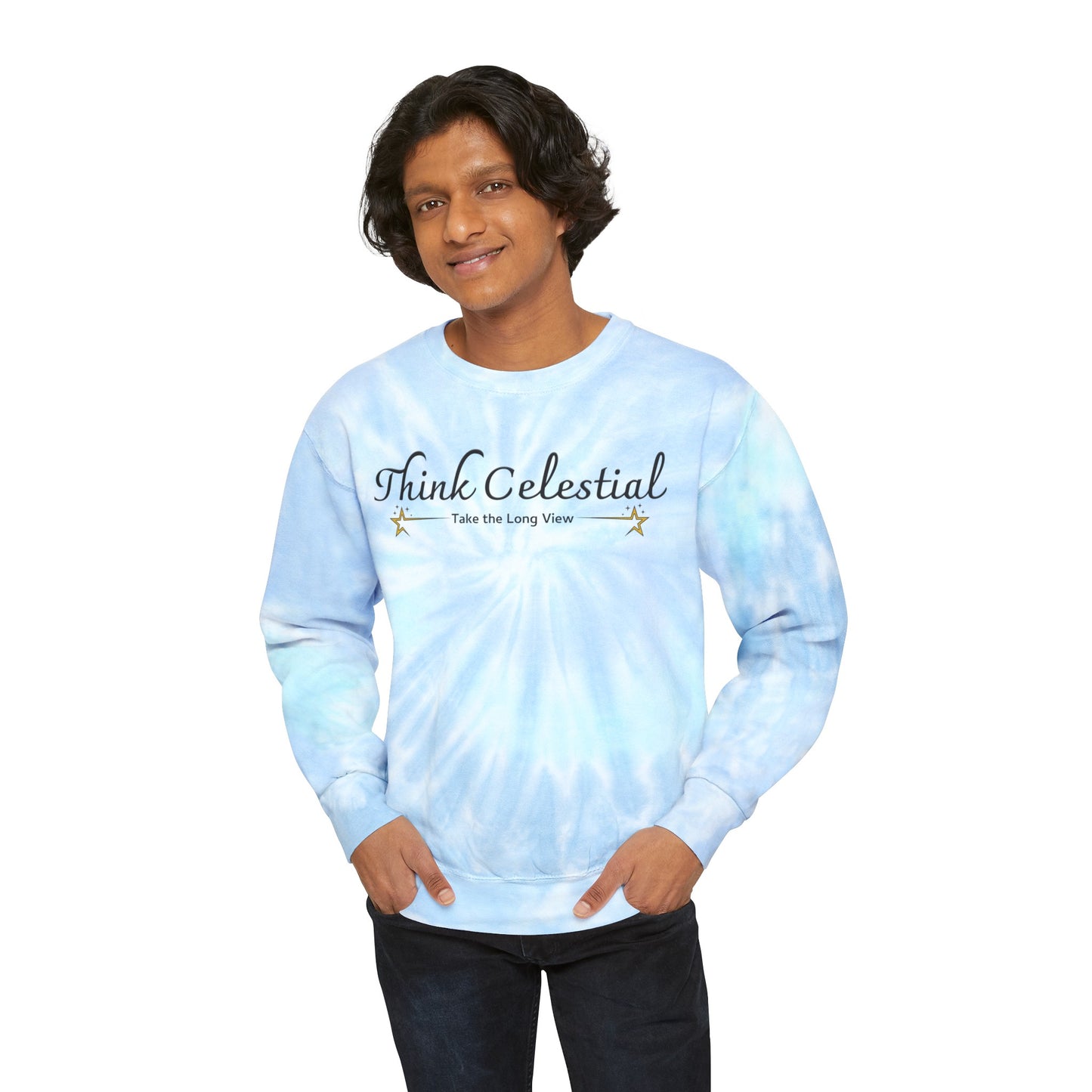 Think Celestial Unisex Tie-Dye Sweatshirt