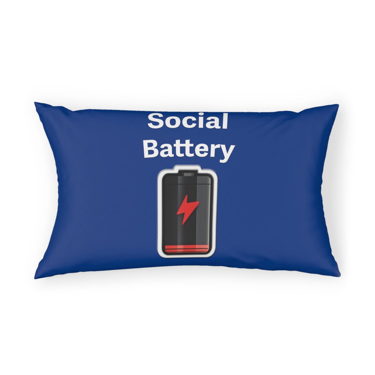 Social Battery Low Pillow Sham