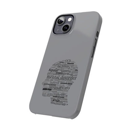 Mental Disorder Silhouette Slim Phone Cases