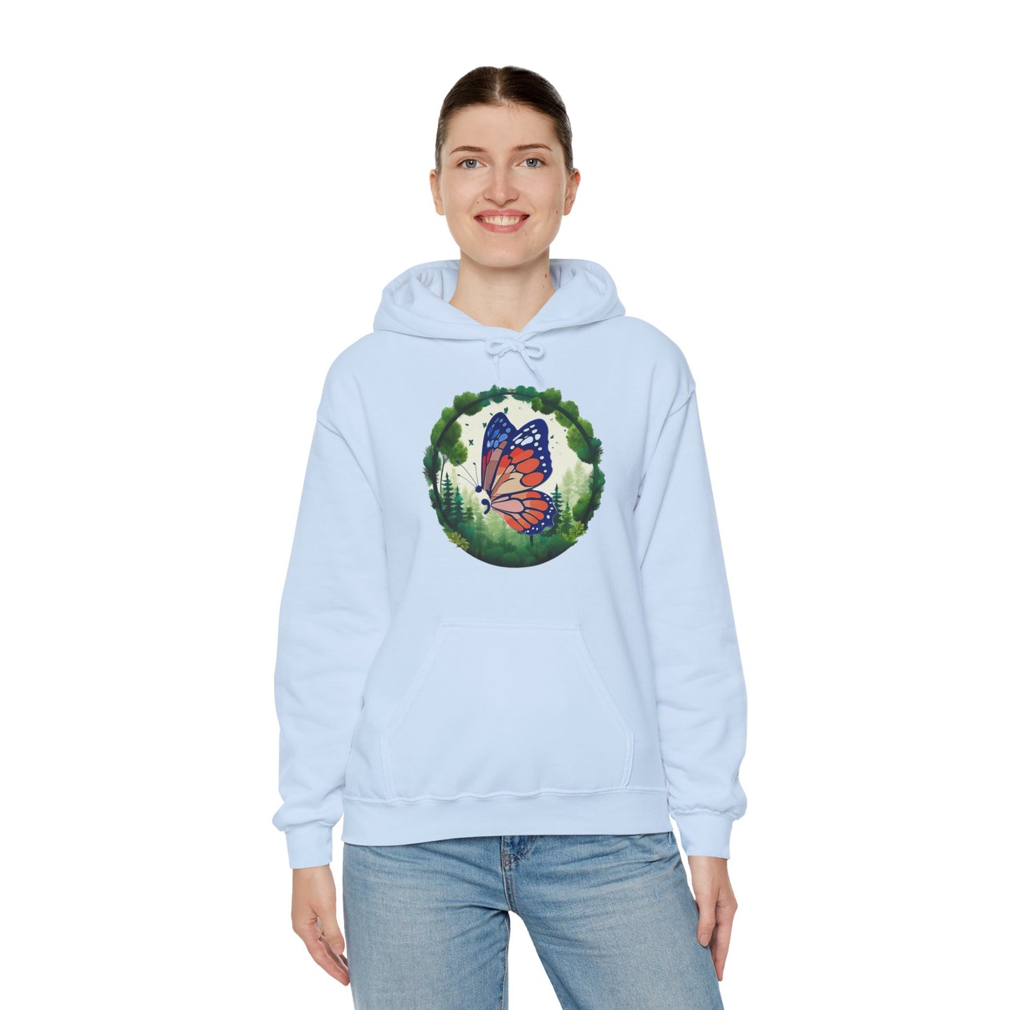 Semi-Colon Butterfly Heavy Blend™ Hooded Sweatshirt