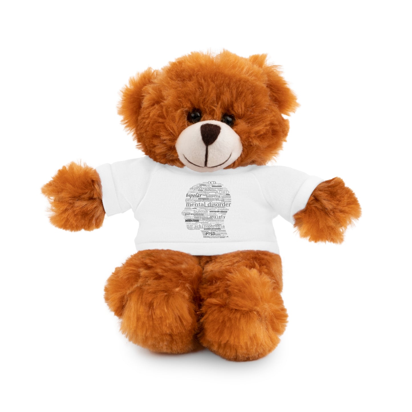 Mental Disorder Silhouette Stuffed Animals with Tee