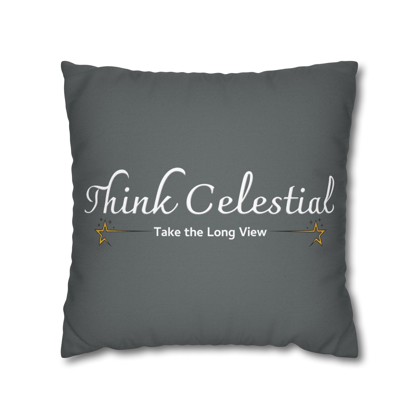 Think Celestial Spun Polyester Square Pillowcase