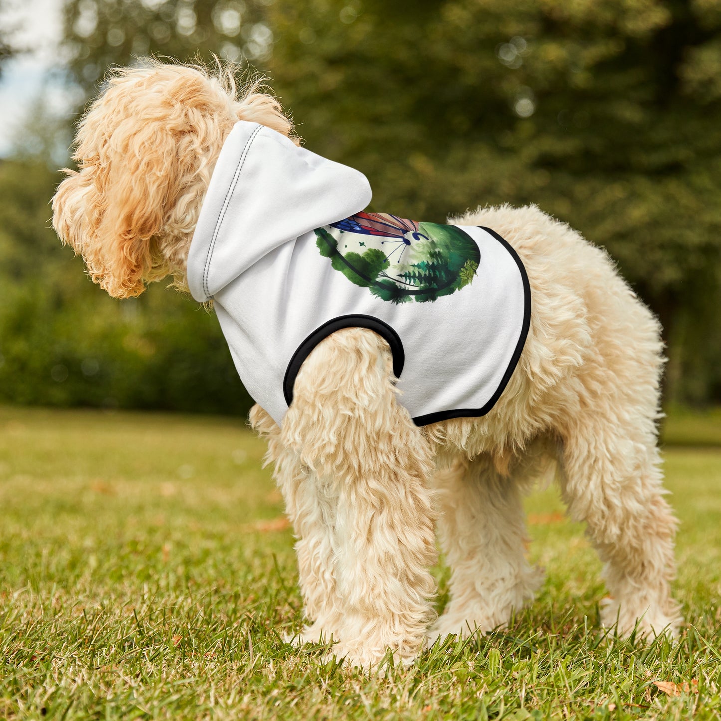 Semi-Colon Butterfly Pet Hoodie