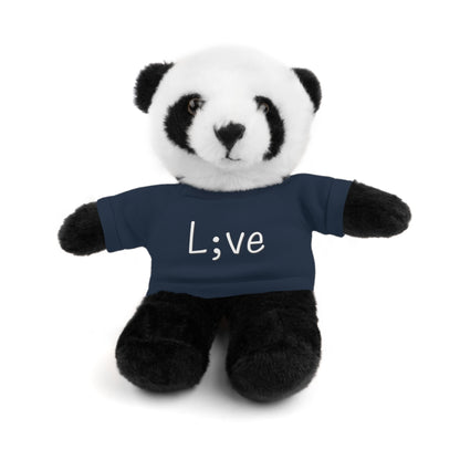 Semi-Colon L;ve Stuffed Animals with Tee