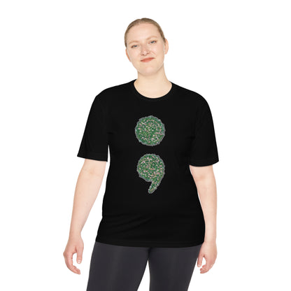 Flowers Semi-Colon Moisture Wicking Tee