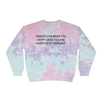 Happy with Yourself Unisex Tie-Dye Sweatshirt