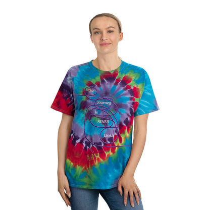 The Journey is Never Linear Tie-Dye Tee, Spiral