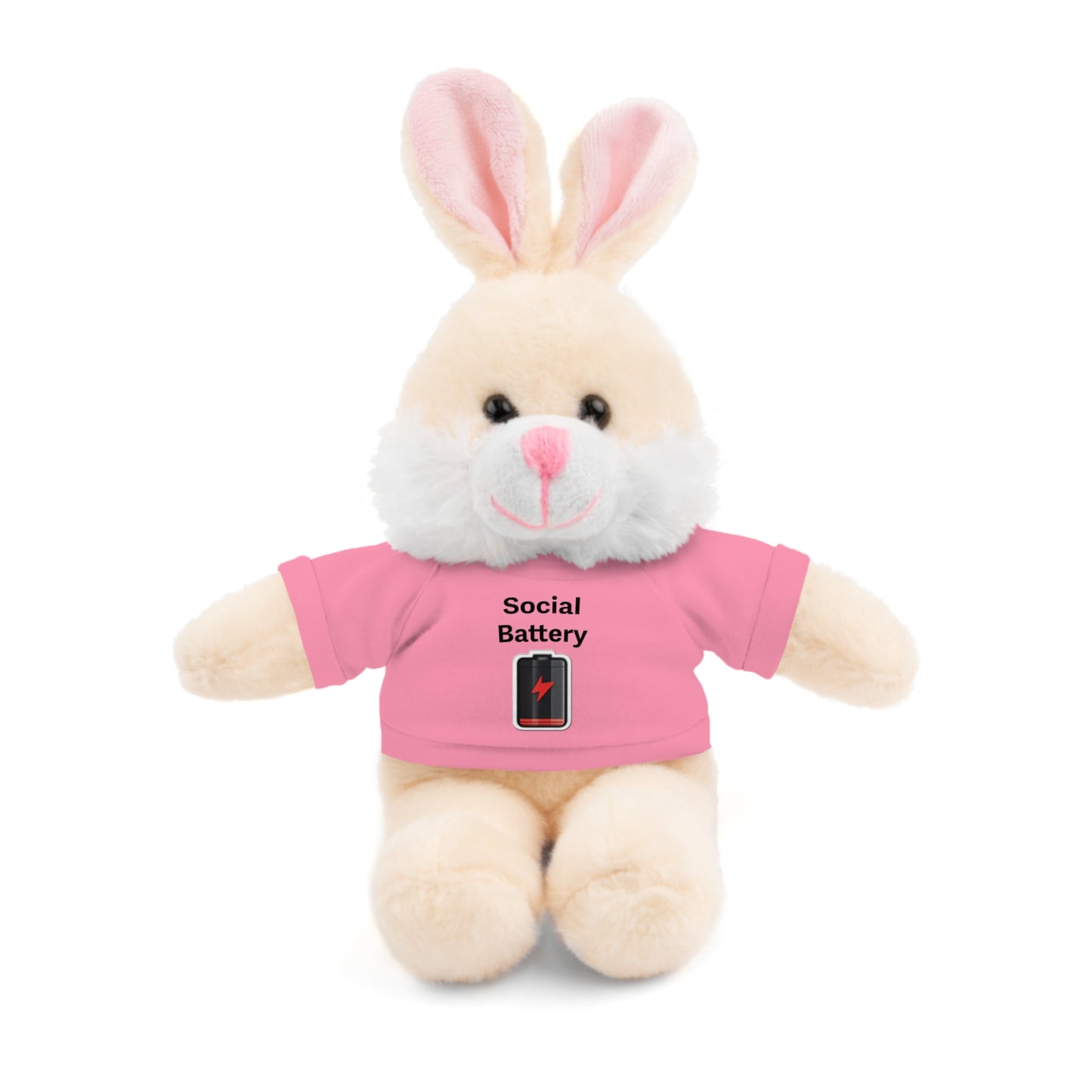 Social Battery Low Stuffed Animals with Tee