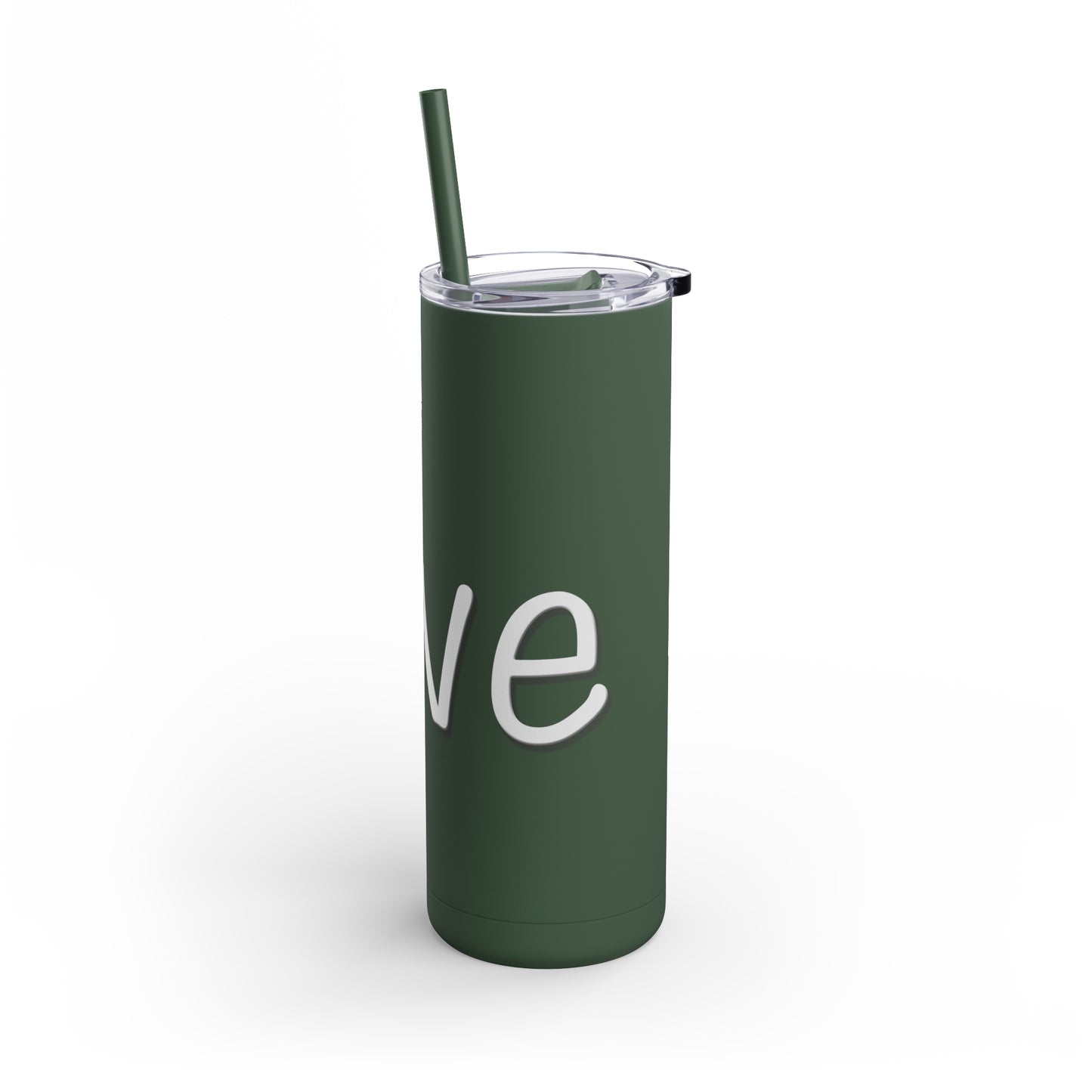 Semi-Colon L;ve Skinny Matte Tumbler, 20oz