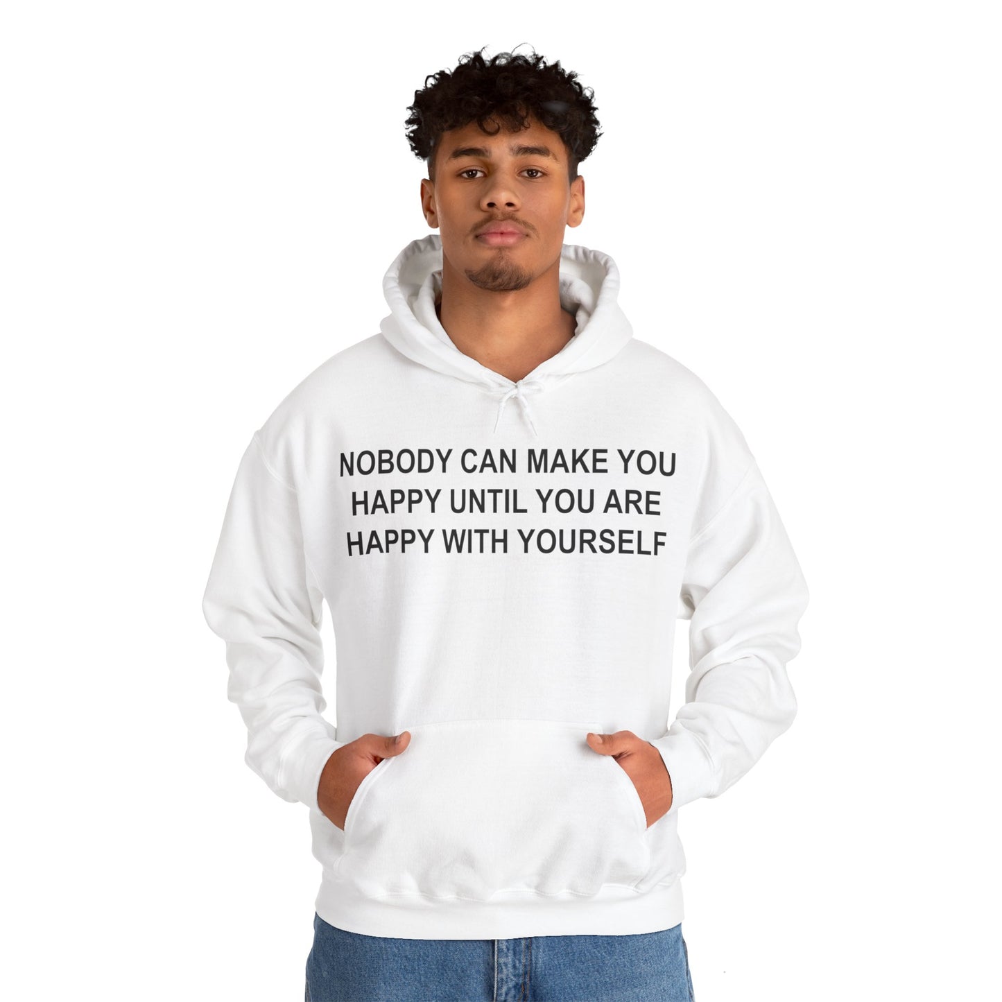 Happy with Yourself Heavy Blend™ Hooded Sweatshirt