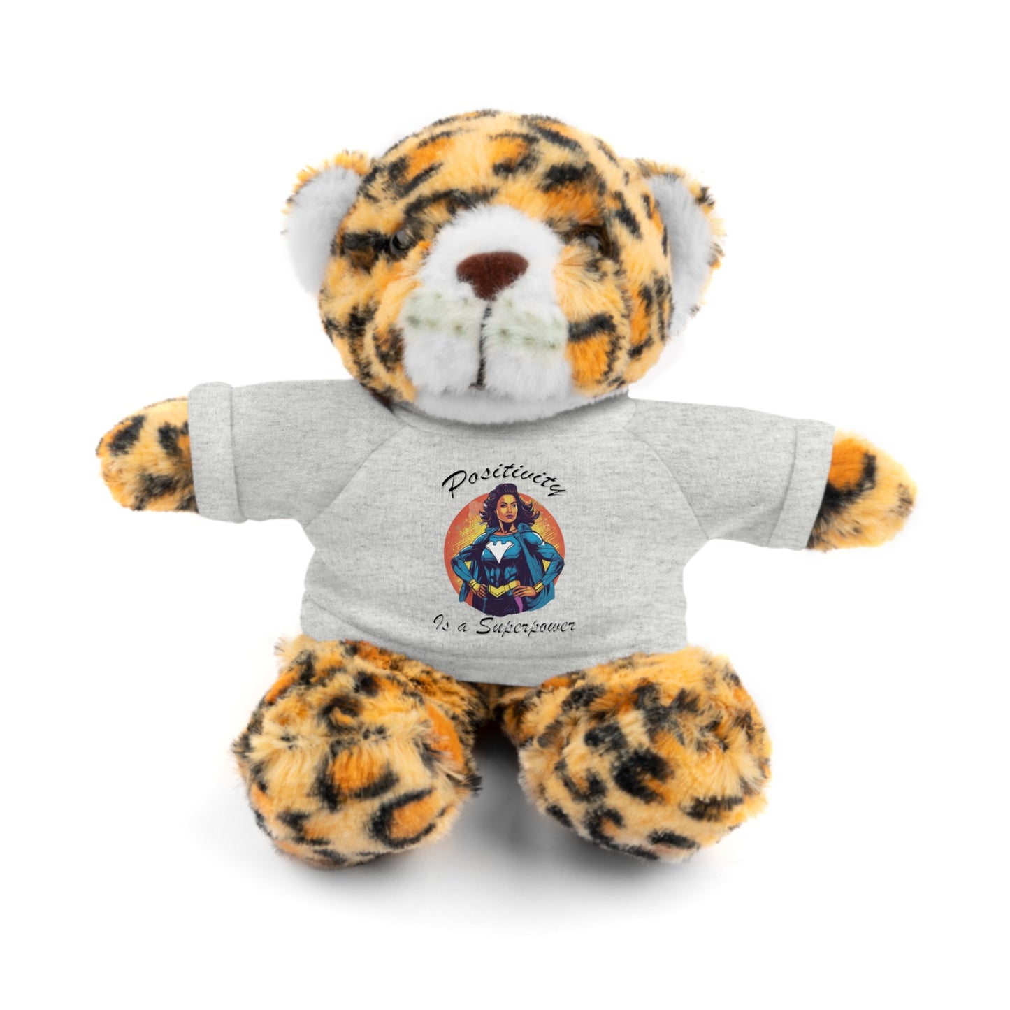 Positivity is a Superpower Female Superhero Stuffed Animals with Tee