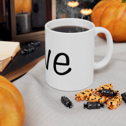 Semi-Colon L;ve 11oz Ceramic Mug