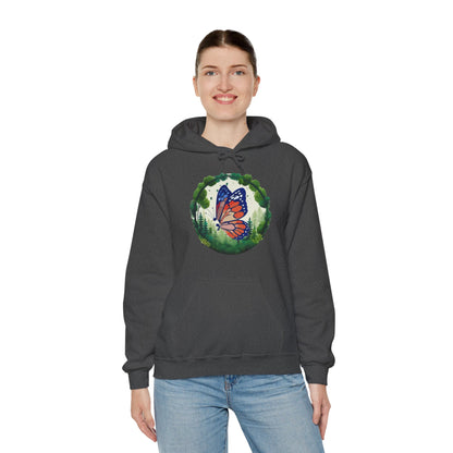 Semi-Colon Butterfly Heavy Blend™ Hooded Sweatshirt