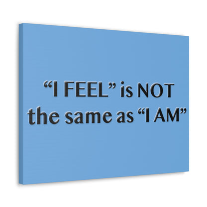 I Feel is Not the same as I Am Canvas Gallery Wraps