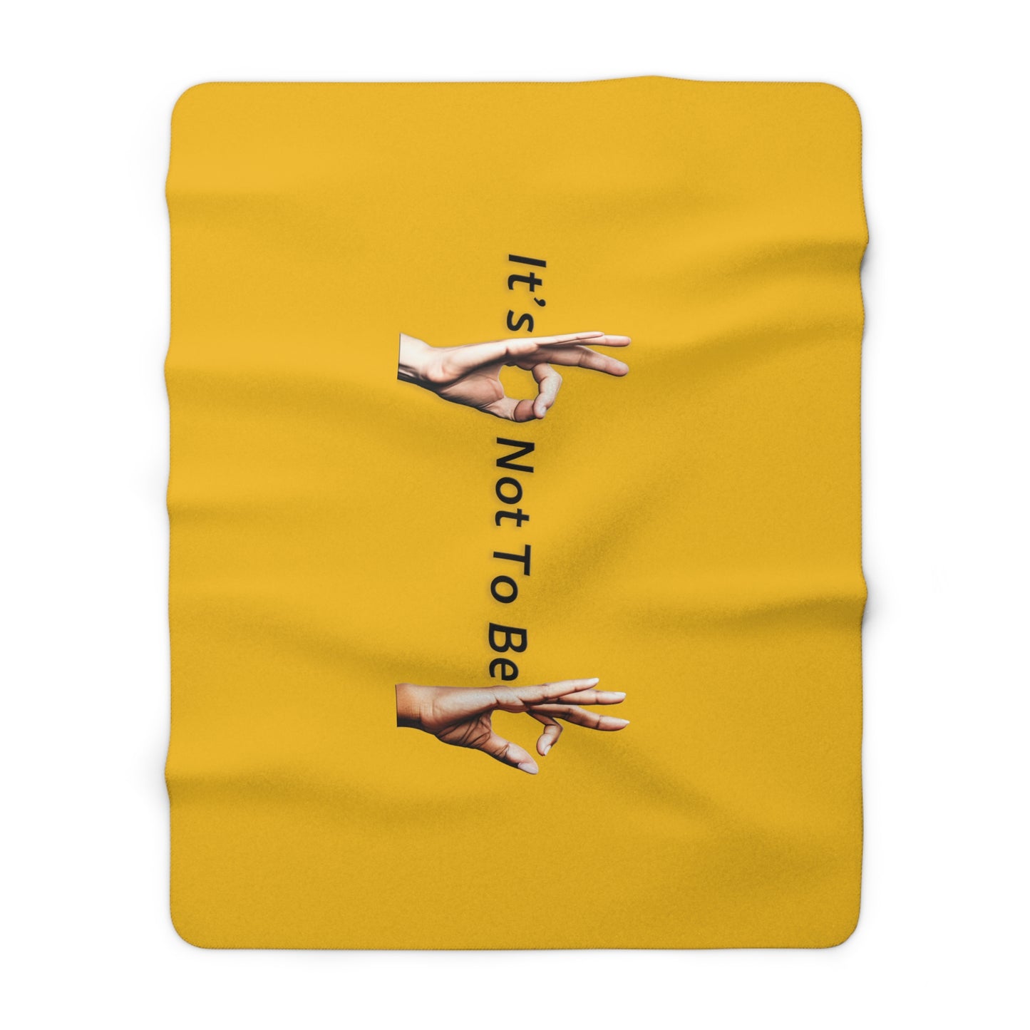 It's OK Not To Be OK Hands Sherpa Fleece Blanket