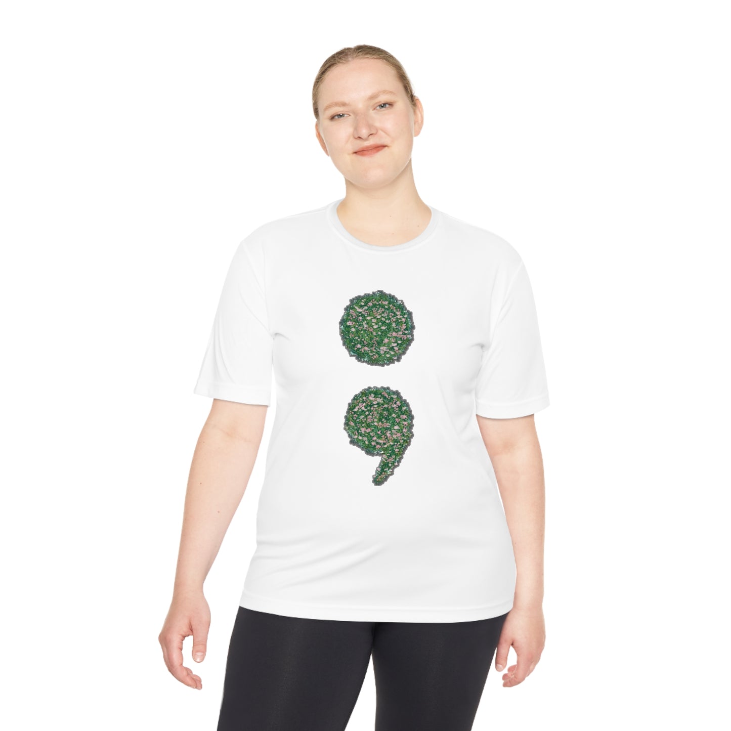 Flowers Semi-Colon Moisture Wicking Tee