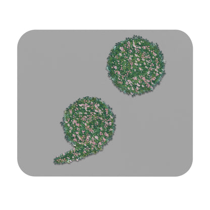 Flowers Semi-Colon Mouse Pad (Rectangle)