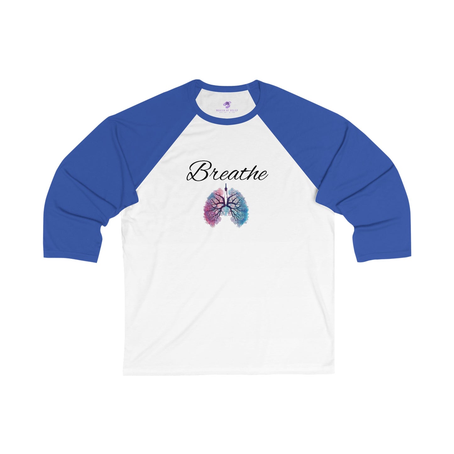 Breathe Unisex 3\4 Sleeve Baseball Tee