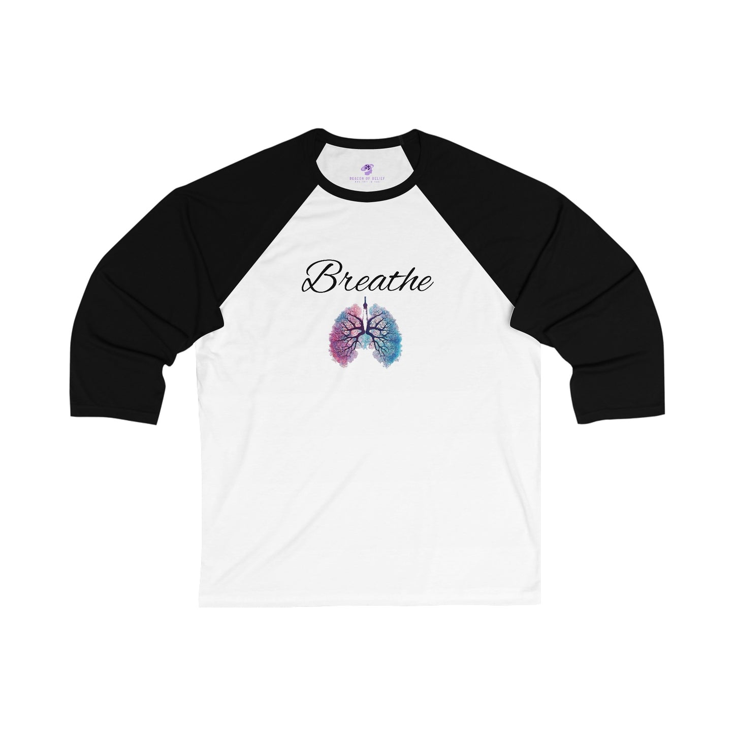 Breathe Unisex 3\4 Sleeve Baseball Tee