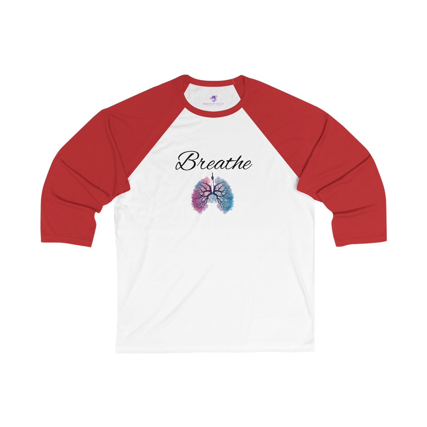 Breathe Unisex 3\4 Sleeve Baseball Tee