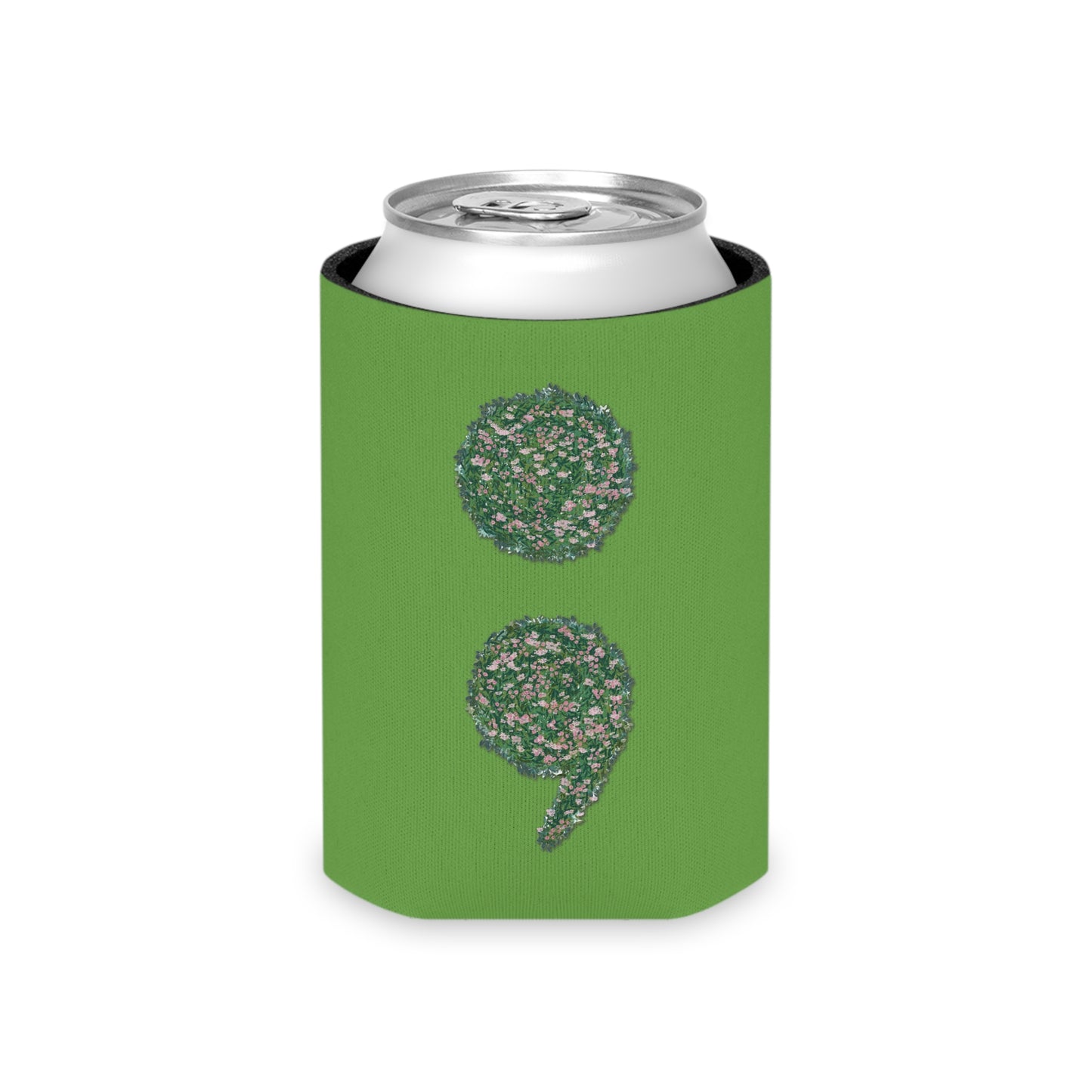 Flowers Semi-Colon Can Cooler